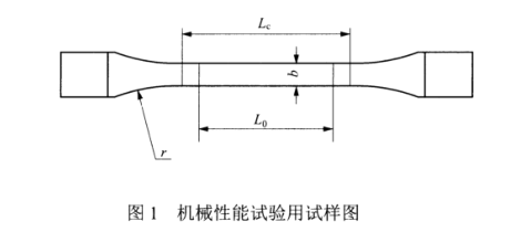 机械性能试验用试样图 机械性能试验用试样图